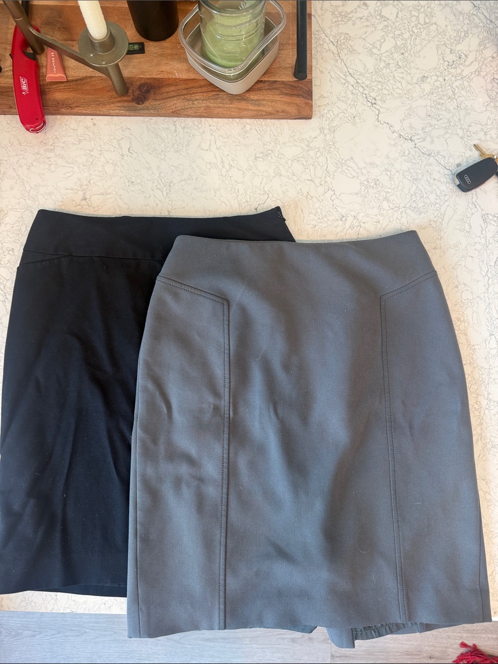 Halogen Black and Gray Pencil Skirts - Sleek Office Staples